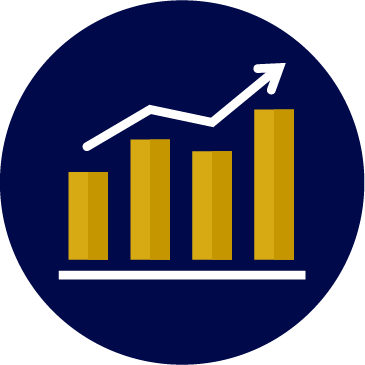 Growth chart icon