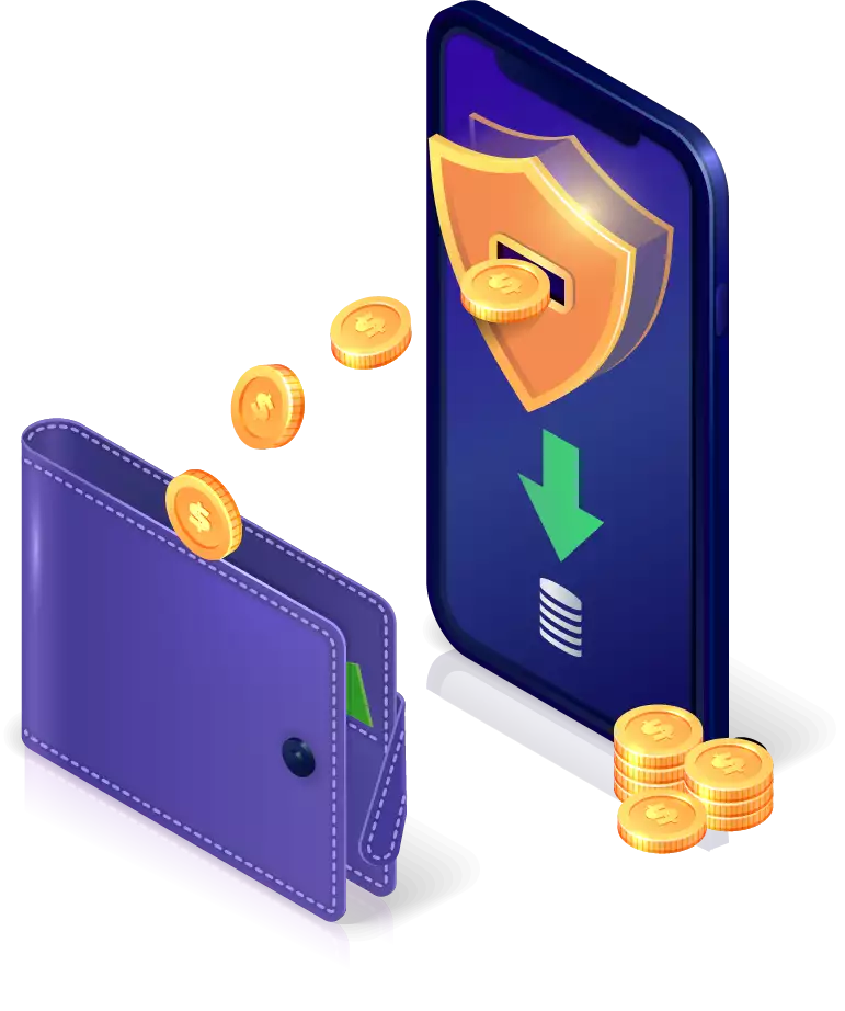 Secure mobile payment illustration